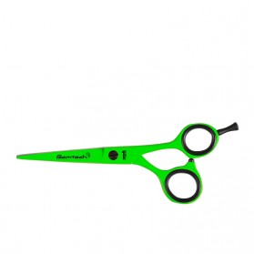 GLAMTECH ONE ERGO NEON GREEN SCISSOR 5.5"
