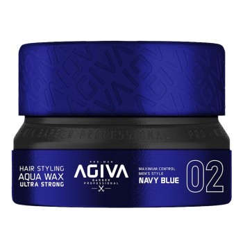 AGIVA HAIR STYLING AQUA WAX ULTRA STRONG NAVY BLUE 02 155ML NUEVO FORMATO