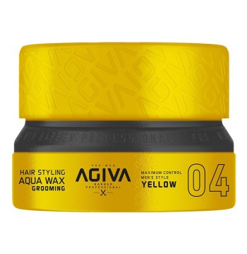 AGIVA HAIR STYLING AQUA WAX GROOMING YELLOW 04 155ML NUEVO FORMATO