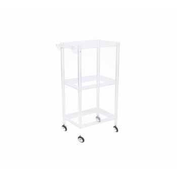 CARRITO AUXILIAR ESTÉTICA ZINNIA ACRÍLICO TRANSPARENTE ITALOR