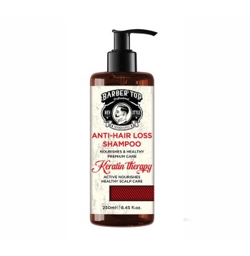 BARBER TOP SHAMPOO ANTI HAIR LOSS KERATIN  250ML