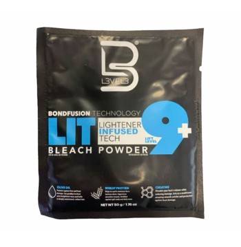 LIT BLEACH POWDER SACHET 50GR · BLEACHING POWDER - L3VEL3