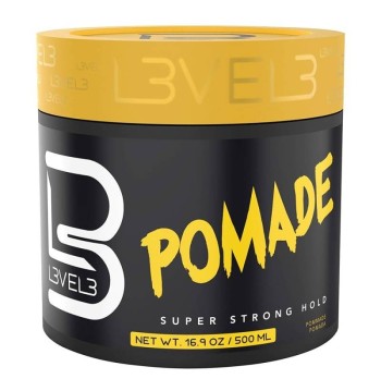 HAIR STYLING POMADE · CLEAR EXTREME HOLD CREAM · 500ML · L3VEL3