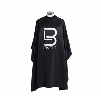 CAPA PROFESIONAL NEGRA CON CUELLO DE SILICONA Y CIERRE CON CORCHETE L3VEL3