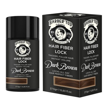 BARBER TOP HAIR FIBERS DARK BROWN