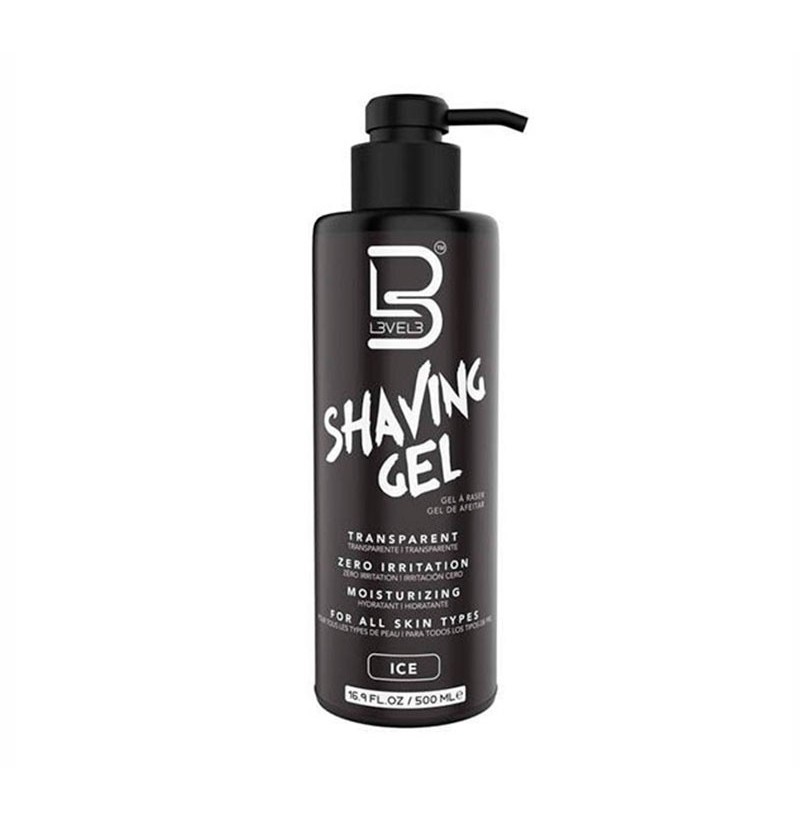 GEL DE AFEITAR TRANSPARENTE ICE L3VEL3 500ML