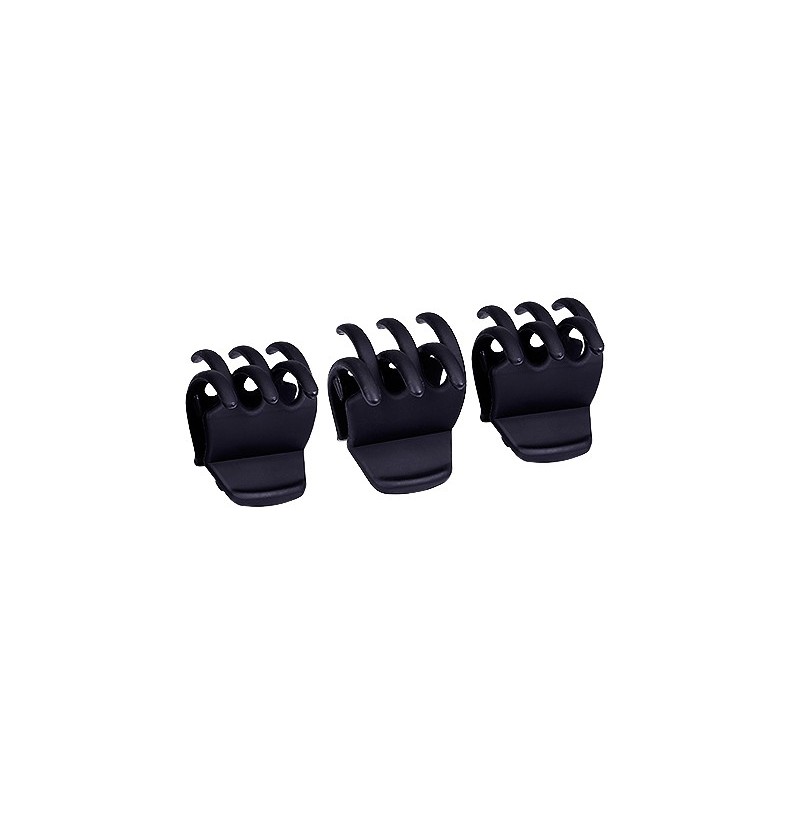 PINZA PARA CABELLO SOFT TOUCH NEGRO MIA CLIPS PACK 6 UNDS