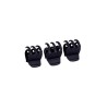 PINZA PARA CABELLO SOFT TOUCH NEGRO MIA CLIPS PACK 6 UNDS