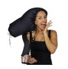 GORRO DIFUSOR DE SATÉN ALARGADO - NEGRO