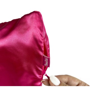 FUNDA DE ALMOHADA DE SATÉN PREMIUM – ROSA (55cmx70cm)