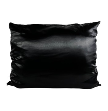 FUNDA DE ALMOHADA DE SATÉN PREMIUM – NEGRA (55cmx70cm)