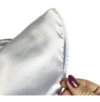FUNDA DE ALMOHADA DE SATÉN PREMIUM – BLANCA (55cmx70cm)