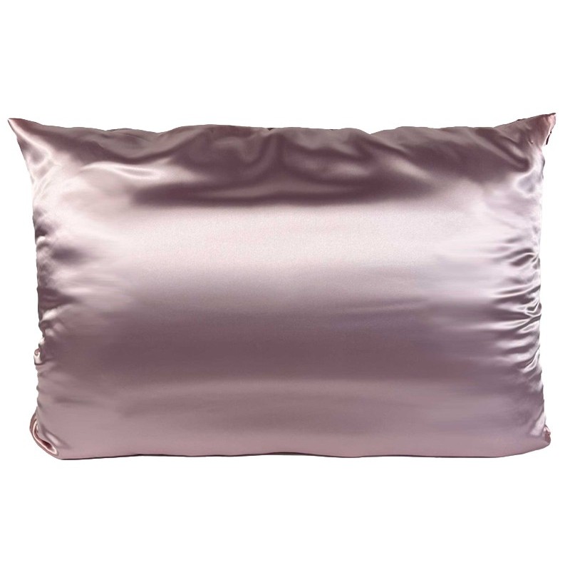 FUNDA DE ALMOHADA DE SATÉN PREMIUM - ROSA BEBÉ (55cmx70cm)