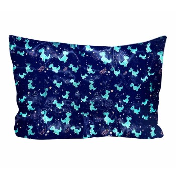 FUNDA DE ALMOHADA DE SATÉN PREMIUM – DINO (55cmx70cm)